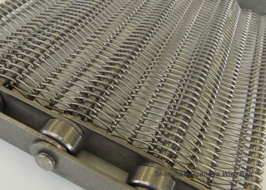 Bande de conveyeur de spirale de maille en métal pour l'alcali de substance de nourriture de torréfaction - résistant