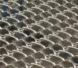 Bandes de conveyeur plates de fil d'acier inoxydable de forte stabilité pour la chaîne de production