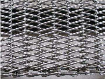 Dureté élevée en métal de four de la bande de conveyeur 304 de surface plane à chaînes d'acier inoxydable