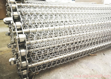 Bande de conveyeur de maillon de chaîne de haute précision, durée de vie de bande de conveyeur de maille en métal longue