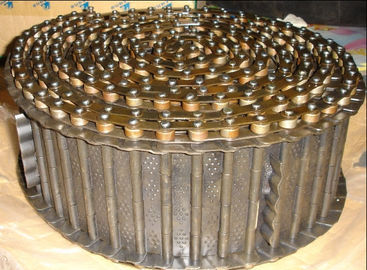 Bande de conveyeur de plaque métallique de four avec le traitement thermique épais de la chaîne 5.0mm de rouleau